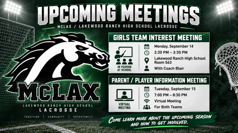 Upcoming 2026–2027 Lacrosse Interest and Information Meetings